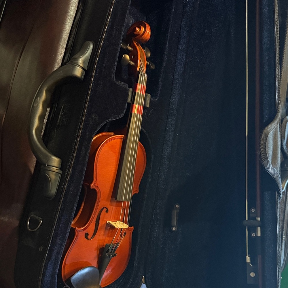 Elegant Brown Violin with Case - Picture 5 of 14